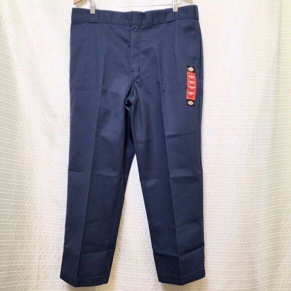 Dickies 874 Pants Original Work School Skater Straight Leg Navy Men's 38x28 - Picture 13 of 14